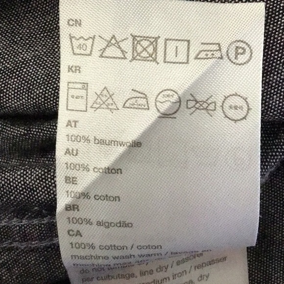 WESC Grey button front shirt small - Picture 7 of 7